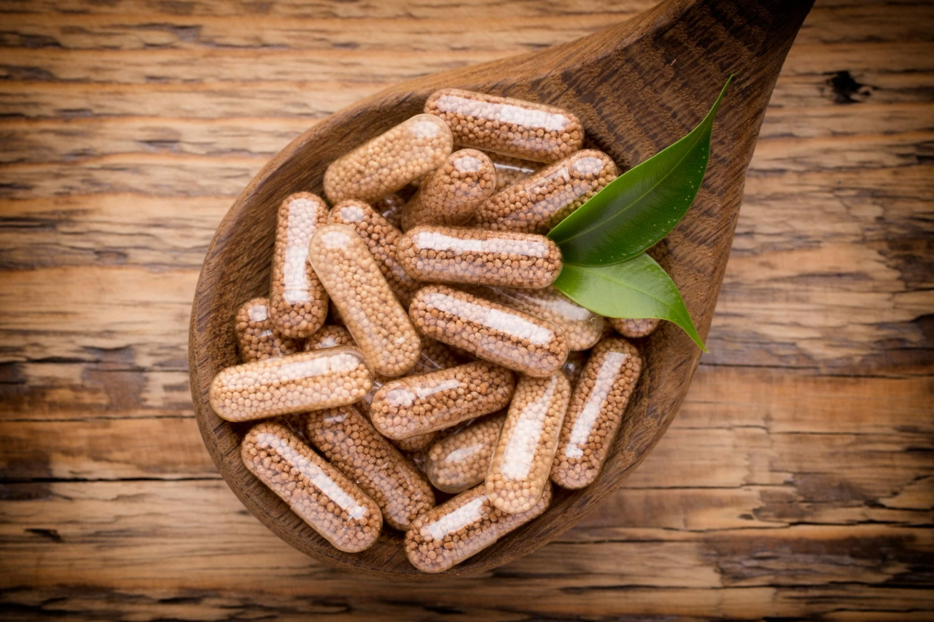 vitamins in spoon
